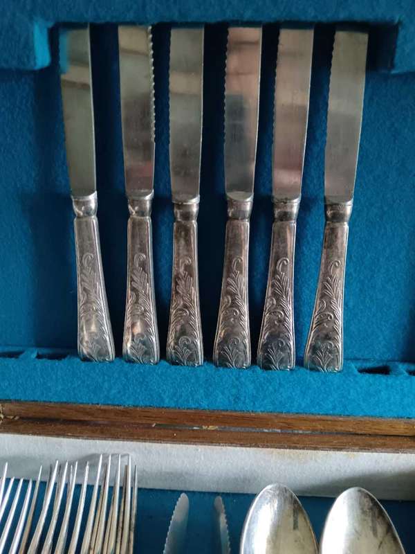 French Boxed Silver Plate Flatware