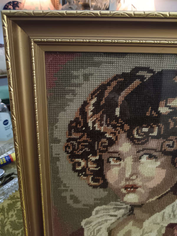 Frame.d Red Boy Tapestry