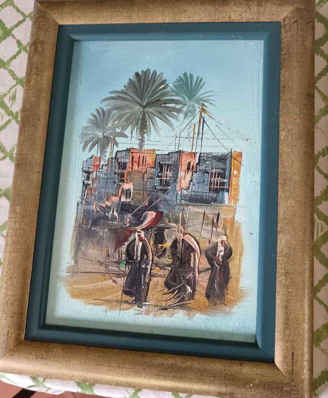 Set of 3 Original Morrocan Landscape Paintings