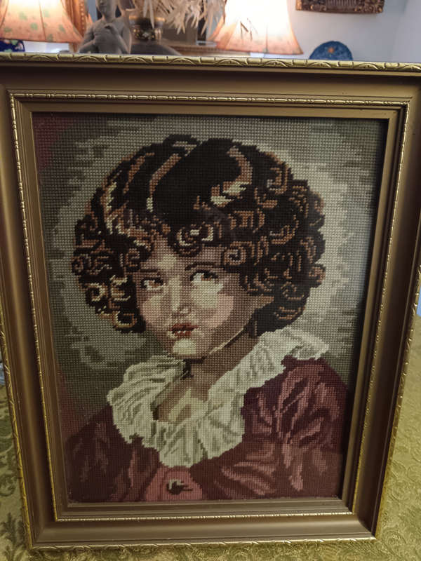 Frame.d Red Boy Tapestry