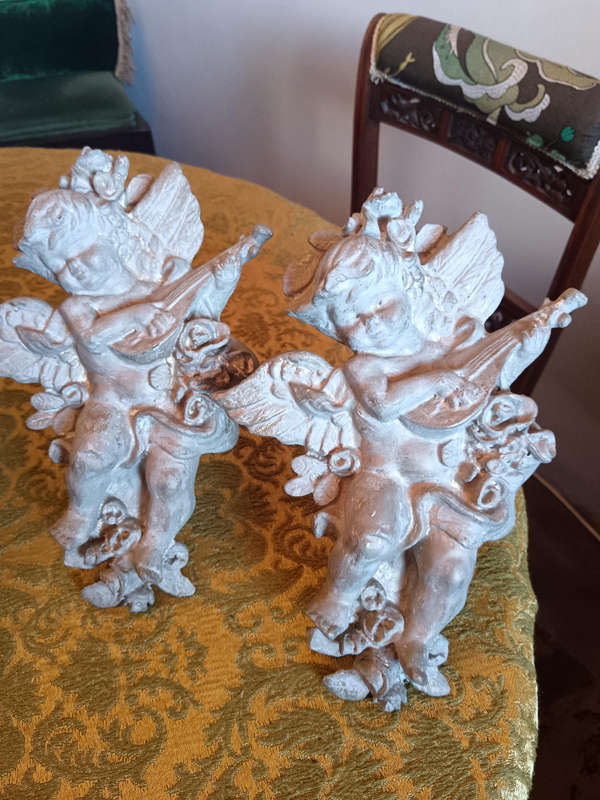 Pair of Cherub Curtain Tie Backs