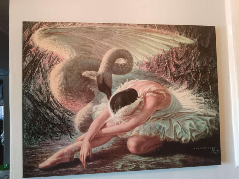 Tretchikoff 'Dying Swan* Block Print