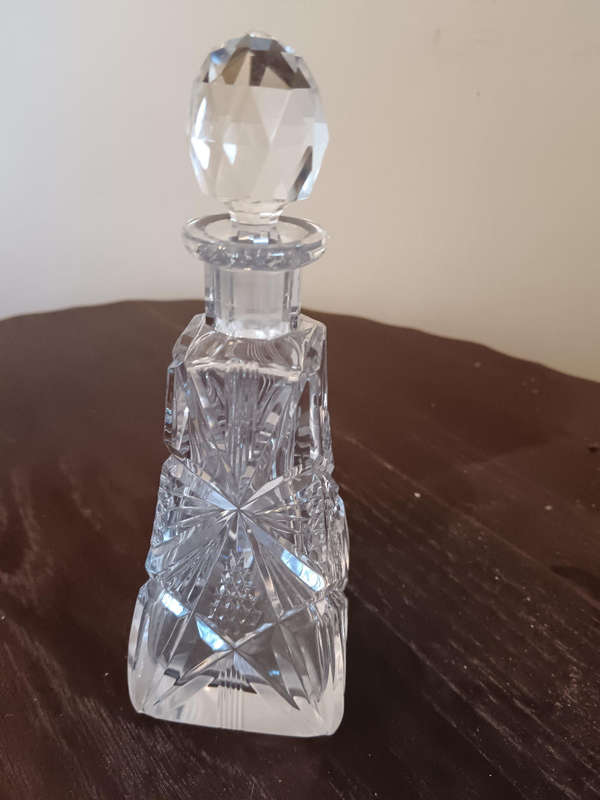 Cut Crystal Perfume Bottle