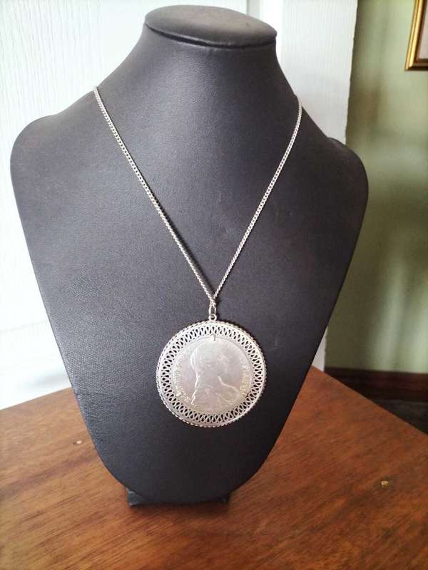 Pendant with Maria Theresa thaler dated 1780 Silver Coin