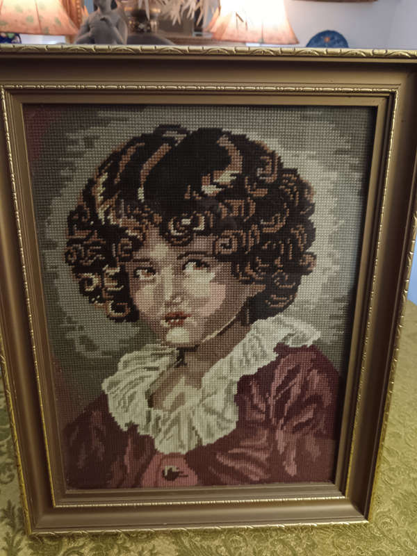 Frame.d Red Boy Tapestry