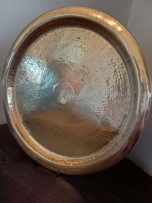 Large Round Brass Tray