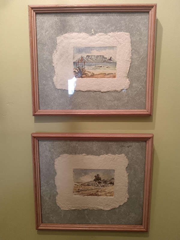 Pair of Minature Cape Landscape Framed