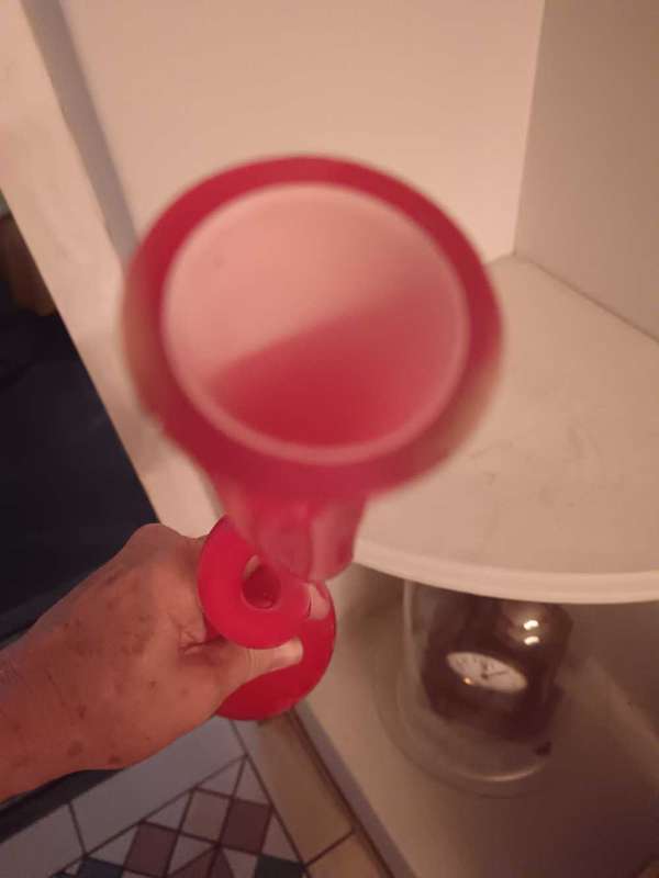 Norman Copenhagen style Swing Vase in Red