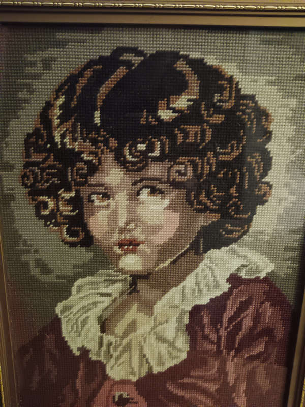 Frame.d Red Boy Tapestry