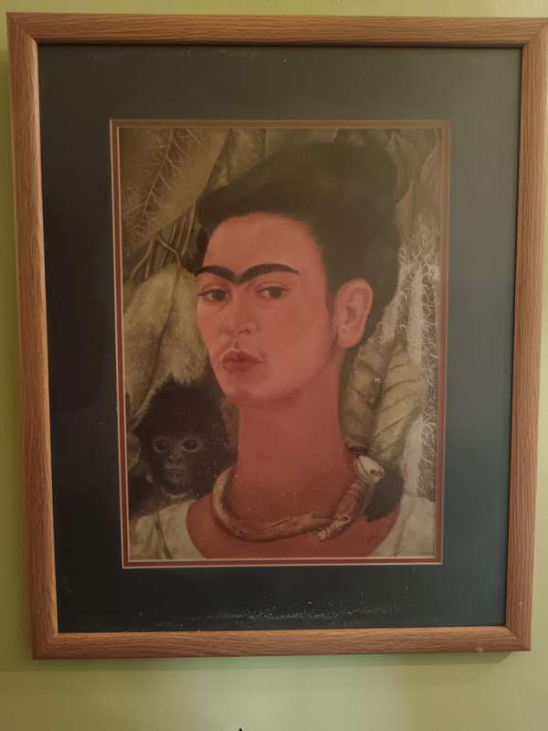 Frida Kahlo Self Portrait with Monkey
