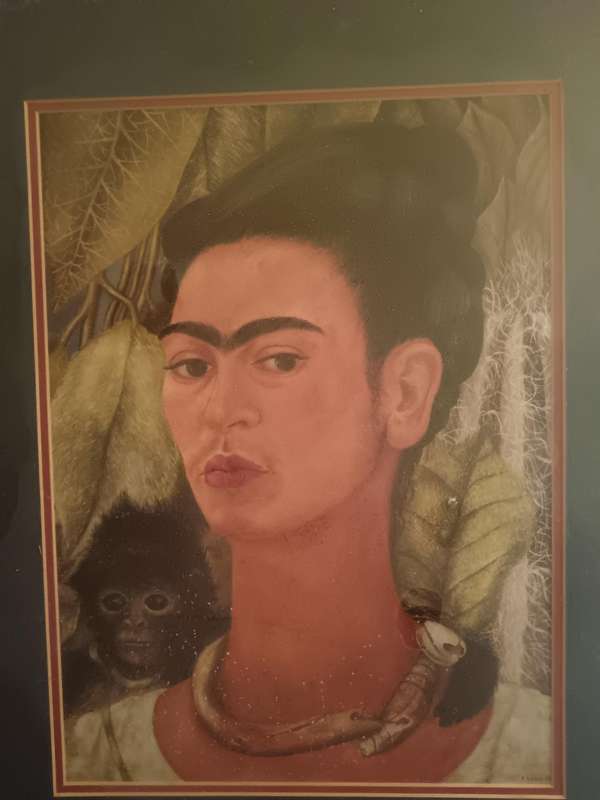 Frida Kahlo Self Portrait with Monkey