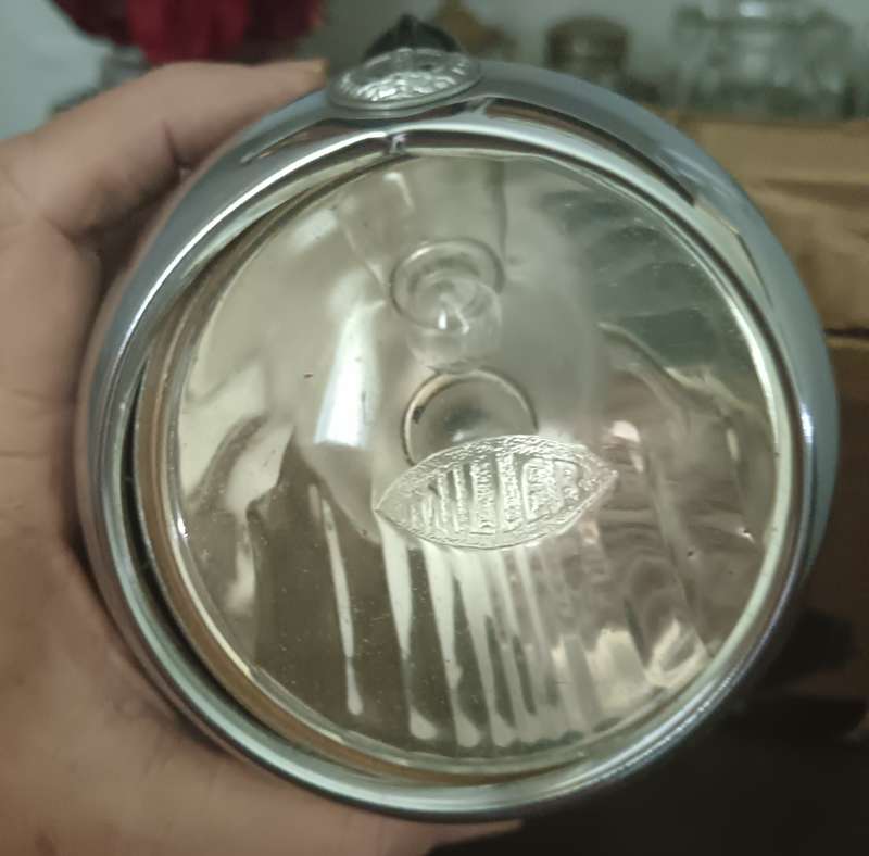 Vintage Miller Bicycle Head Light & Reflector