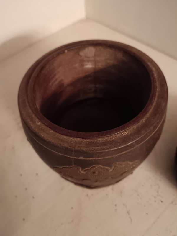 Chinese Rosewood & Brass  Tobacco Box