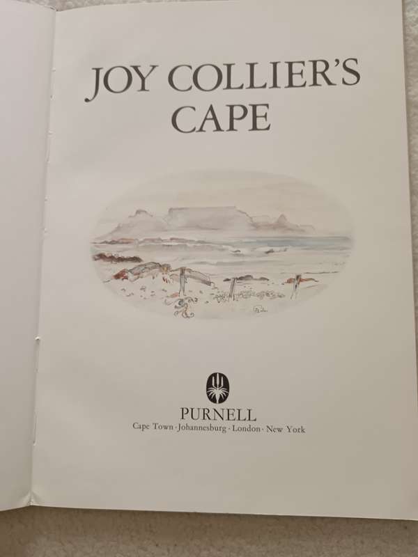 Joy Colliers Cape - Coffee Table book First Edition