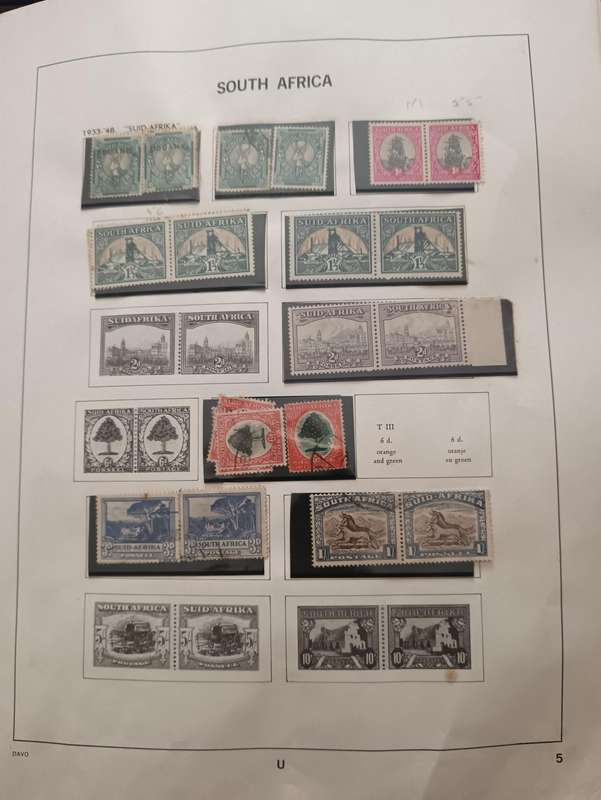 2 x  South African Stamp Albums with Stamps