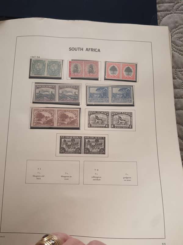 2 x  South African Stamp Albums with Stamps