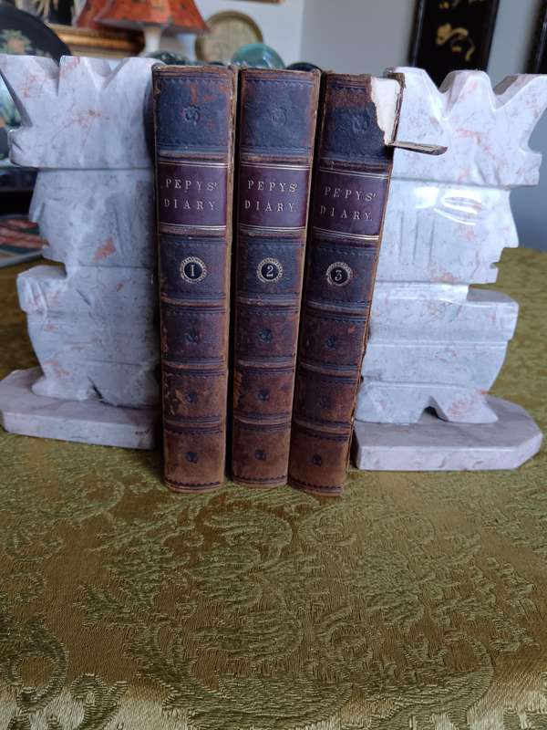 Pair of Mayan Style Marble Bookends
