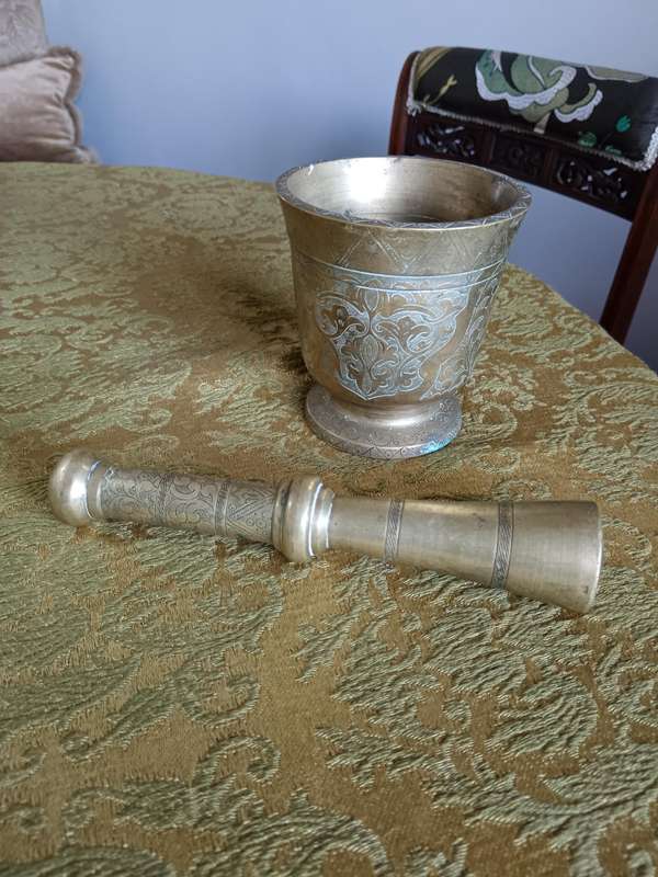 Solid Bronze Prestle & Mortar C1890