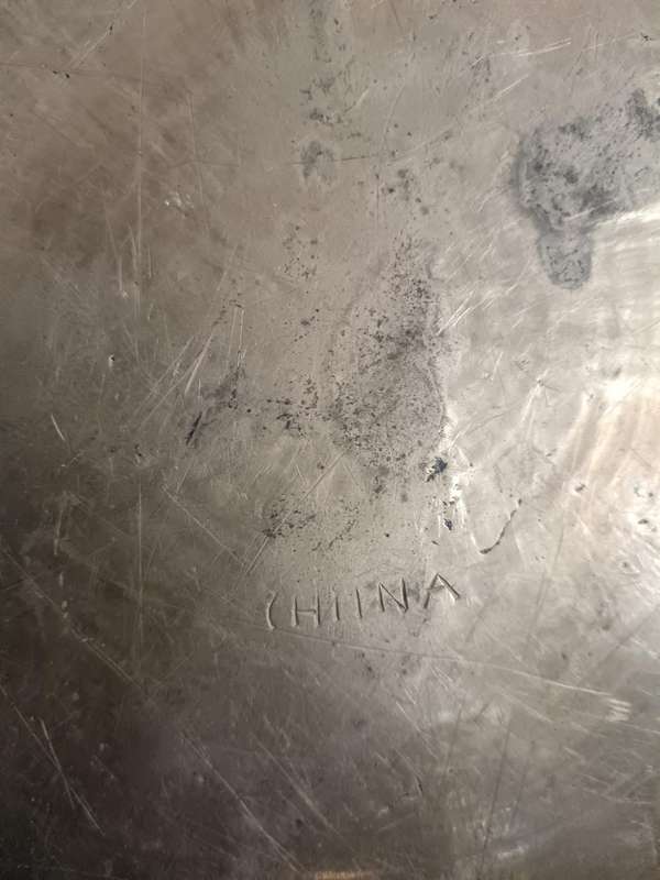 Large Brass Etched Bowl