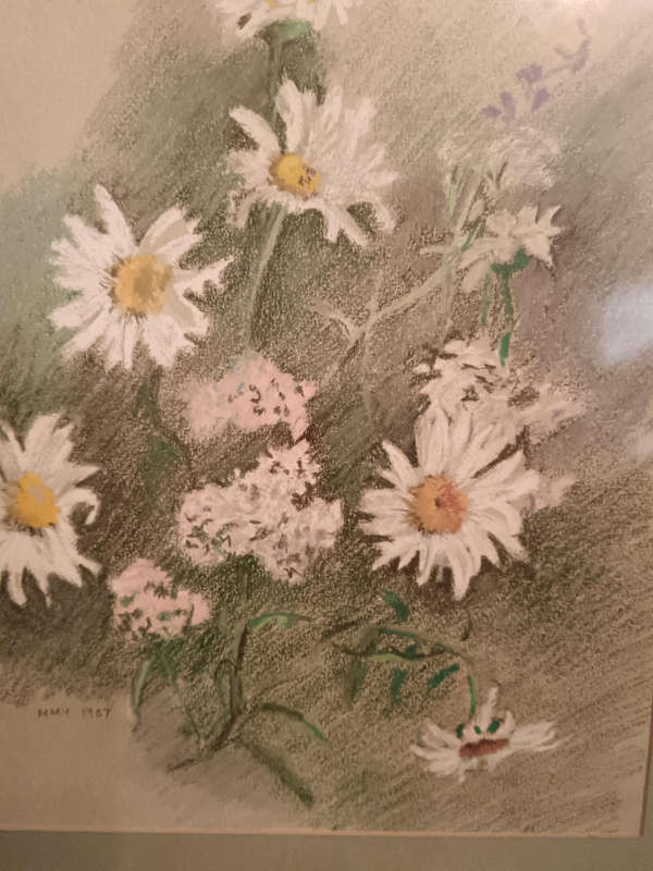 Daisy Painting Framed by Mary 87