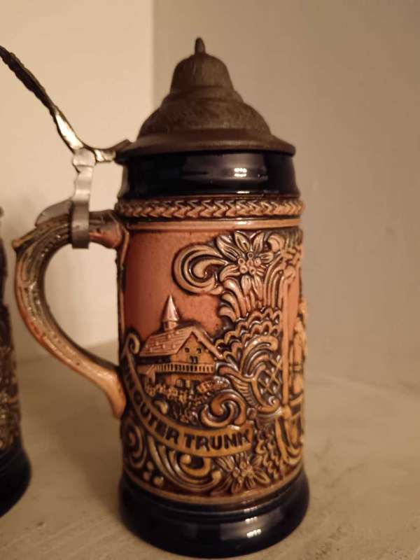 Pair of Gertz West German Steins