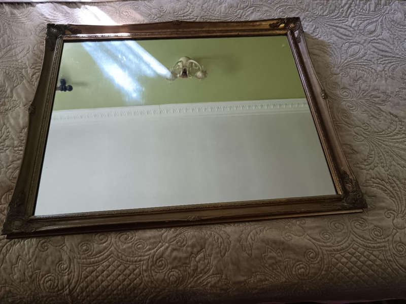 Vintage Gold Ornate Mirror