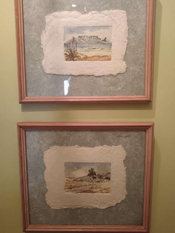 Pair of Minature Cape Landscape Framed