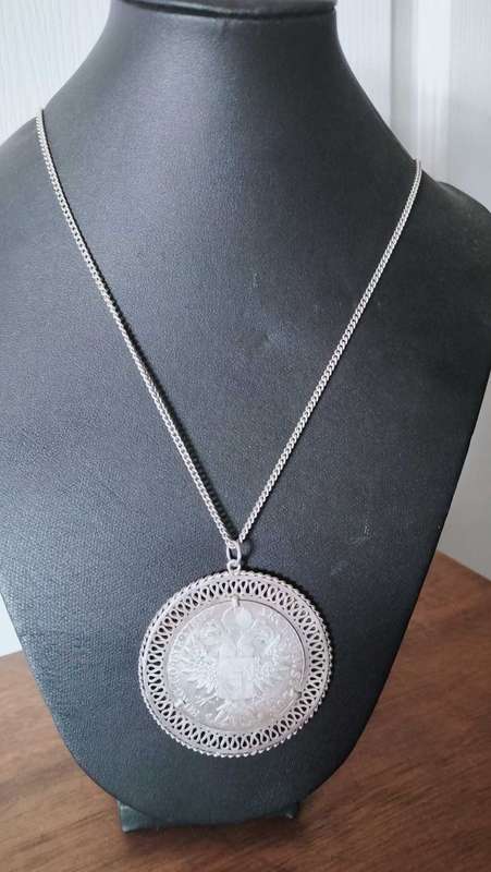 Pendant with Maria Theresa thaler dated 1780 Silver Coin