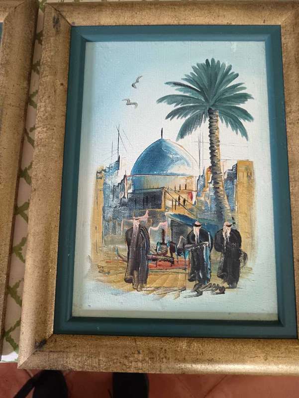 Set of 3 Original Morrocan Landscape Paintings
