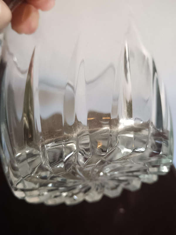Crystal Glass Ice Bucket with Claw Tongs