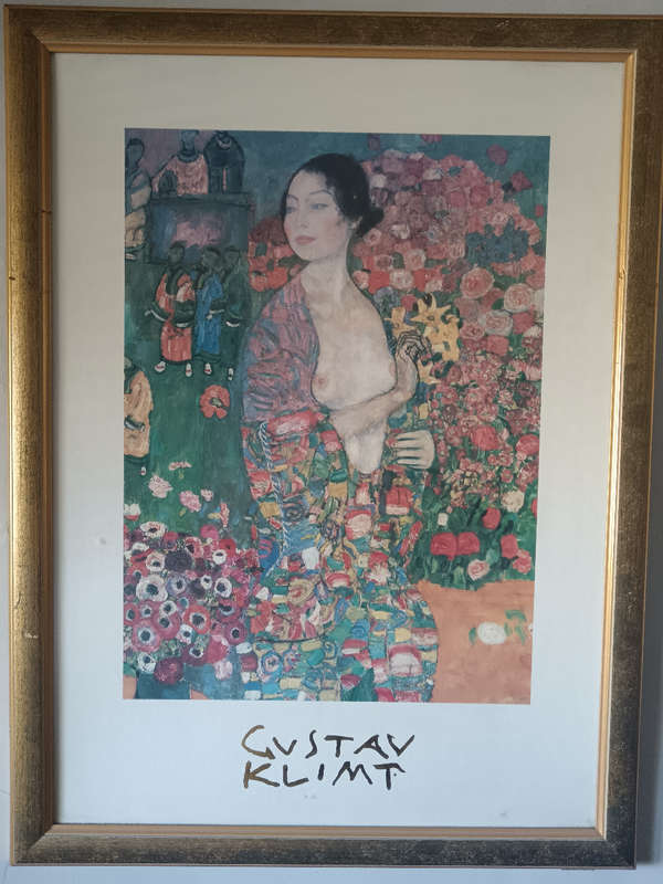 Framed Print Gustuv Klimt The Dancer