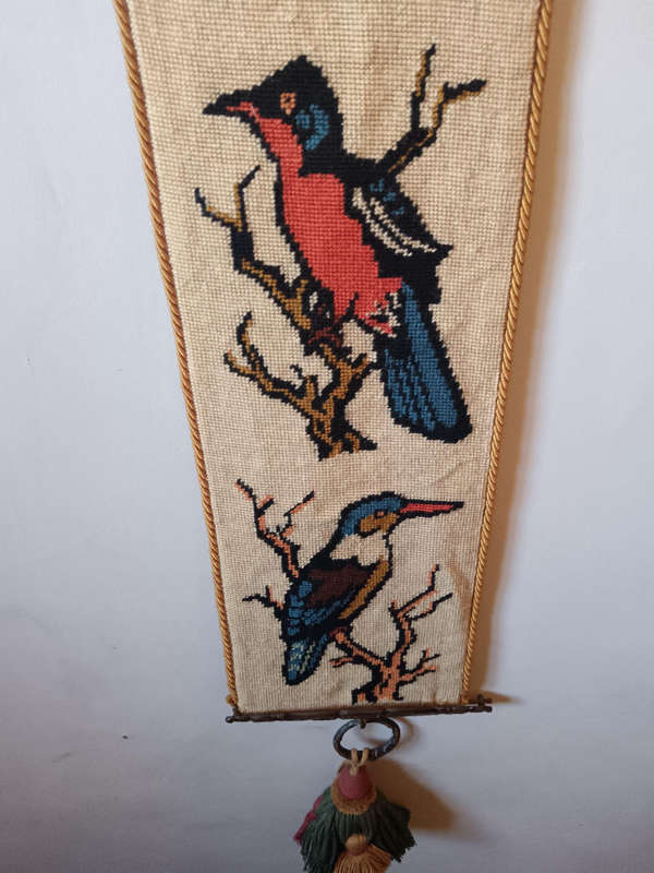 Tapestry Bell Pull decorated with Birds