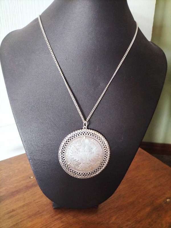 Pendant with Maria Theresa thaler dated 1780 Silver Coin