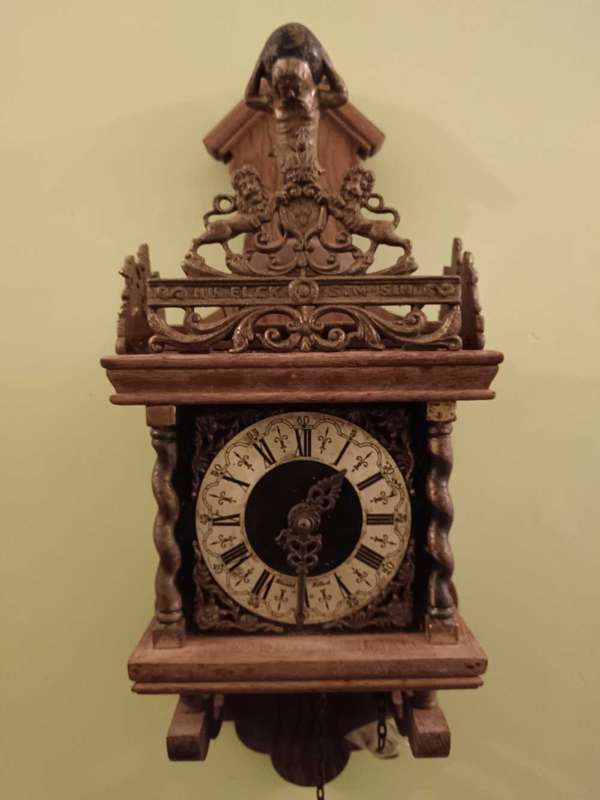 Vintage Dutch Wuba Zaanse Wall Clock C 1970