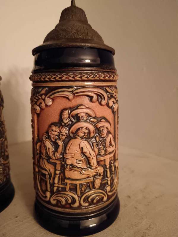 Pair of Gertz West German Steins