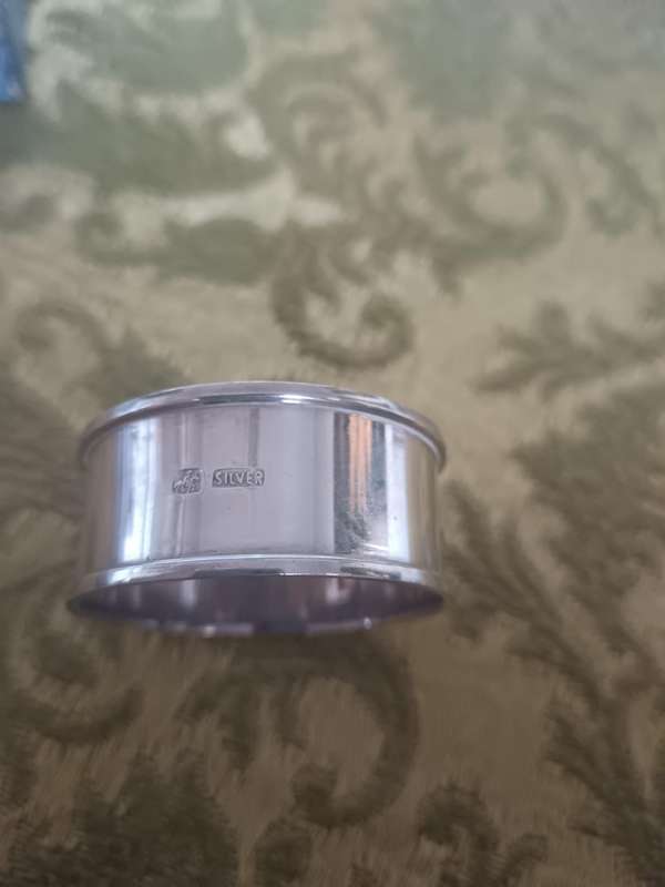 N Watson Silver Serviette Ring