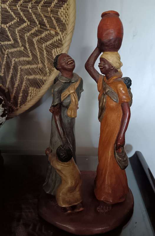 Jackie Noakes Sculpture " Happy Meeting"Zimbabwe 1981