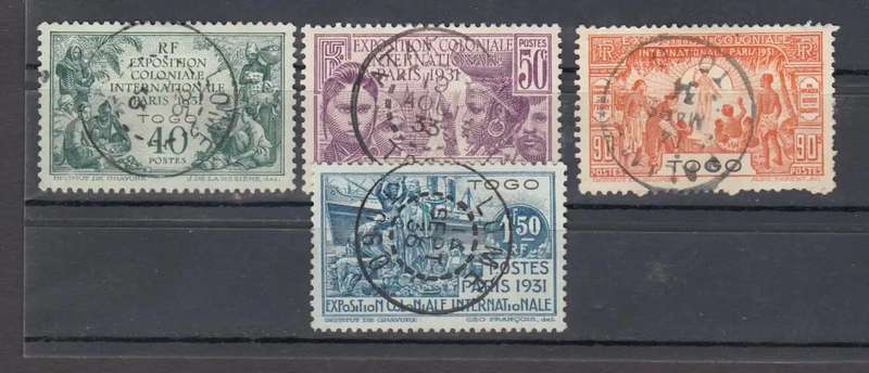 FRENCH TOGO-1931 STUNNING SET SUPERB USED-CAT VALUE R1380.00