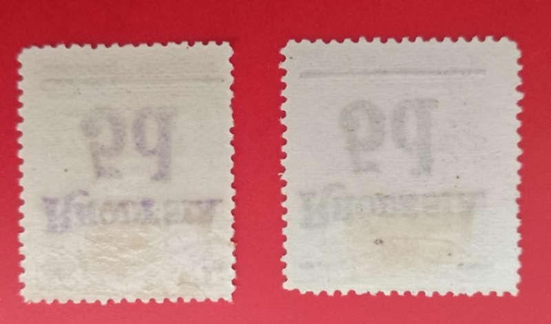 Bsac rhodesia overprint 5d reddish purple &dull purple mint SACC 114/5