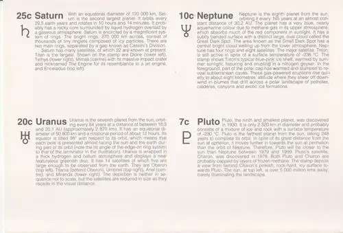 CISKEI FOLDER SOLAR SYSTEM NICE EDUCATIONAL ITEM WITH CARDS EXPLAINING ABOUT PLANETS & MINI SHEET