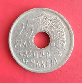 SPAIN 25 PTAS COIN