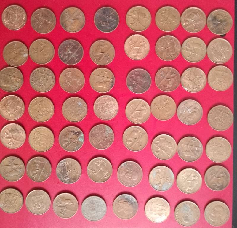 RSA x50- 2 cents coins