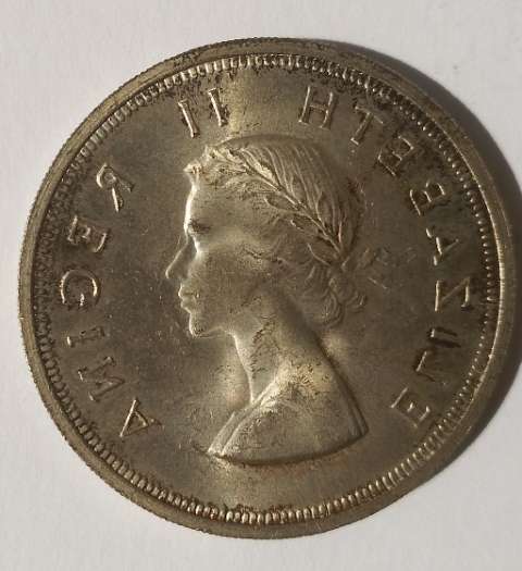 Union of South Africa: Silver Crown (5/-) of 1958