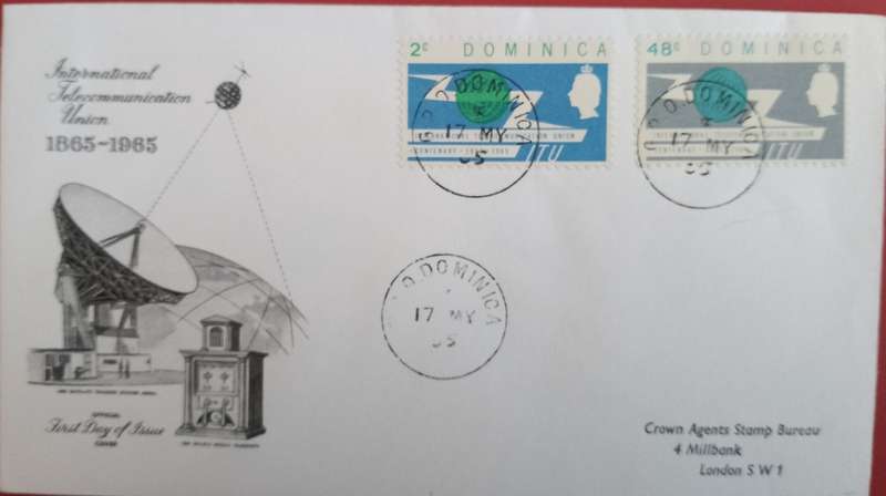 DOMINICA ITU FDC 1965