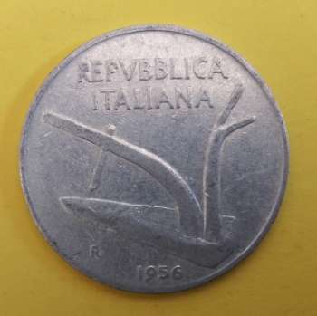 ITALY 10 LIRA -1956