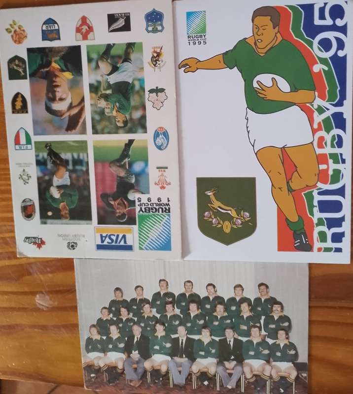 RUGBY POST CARDS X3 ( 1976 AND 2 X (1995)