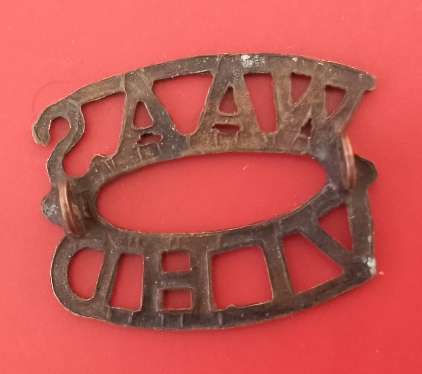 SA Army WOMANS AUXILIARY SERVICES SHOULDER TITLE -NOT COMMON