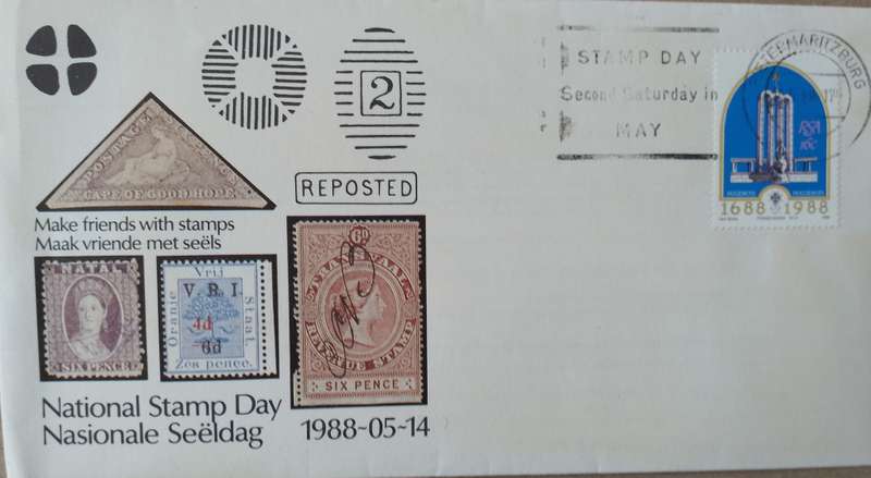 RSA COVER NATIONAL STAMP DAY 1988