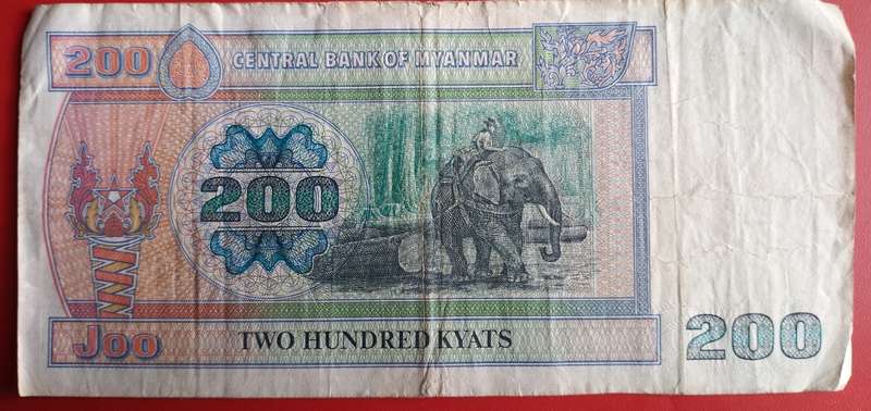 MYANMAR 200 KYATS