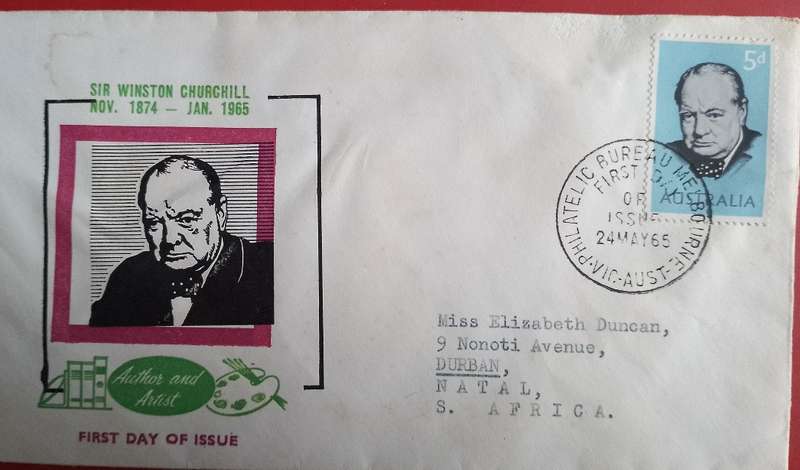 AUSTRALIA FDC SIR WINSTON CHURCHILL 1965